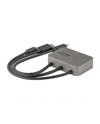 StarTech CDPHDMDP2HD .com adapter kablowy 0,27 m HDMI + USB HDMI + Mini DisplayPort + USB Type-C Czarny, Srebrny nr 1
