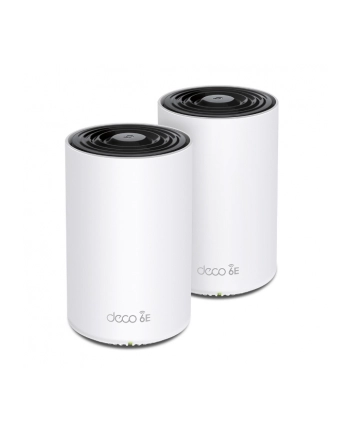 TP-Link DECO XE75(2-PACK) Deco XE75 Trójpasmowy (2,4 GHz / 5 GHz / 6 GHz) Wi-Fi 6E (802.11ax) Biały 3 Wewnętrzne
