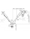 Newstar DS70-700BL2 Neomounts by uchwyt / stojak do monitorów 68,6 cm (27') Zacisk Czarny - nr 32