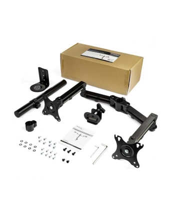 StarTech ARMDUAL3 .com uchwyt / stojak do monitorów 81,3 cm (32') Zacisk Czarny nr 2