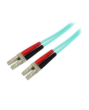 StarTech 450FBLCLC5 .com kabel optyczny 5 m LC OM4 Kolor Aqua, Niebieski