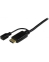 StarTech HD2VGAMM10 .com adapter kablowy 3 m VGA (D-Sub) HDMI + Micro USB Czarny - nr 26