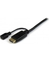 StarTech HD2VGAMM10 .com adapter kablowy 3 m VGA (D-Sub) HDMI + Micro USB Czarny - nr 28