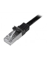StarTech N6SPAT50CMBK .com kabel sieciowy Czarny 0,5 m Cat6 SF/UTP (S-FTP) - nr 1