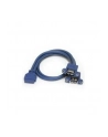 StarTech USB3SPNLAFHD .com zmieniacz płci / kabli 2 x USB A IDC Niebieski - nr 10