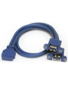 StarTech USB3SPNLAFHD .com zmieniacz płci / kabli 2 x USB A IDC Niebieski - nr 15
