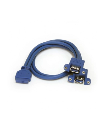 StarTech USB3SPNLAFHD .com zmieniacz płci / kabli 2 x USB A IDC Niebieski nr 1