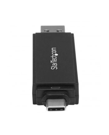 StarTech SDMSDRWU3AC .com czytnik kart USB 3.2 Gen 1 (3.1 Gen 1) Type-A/Type-C Czarny