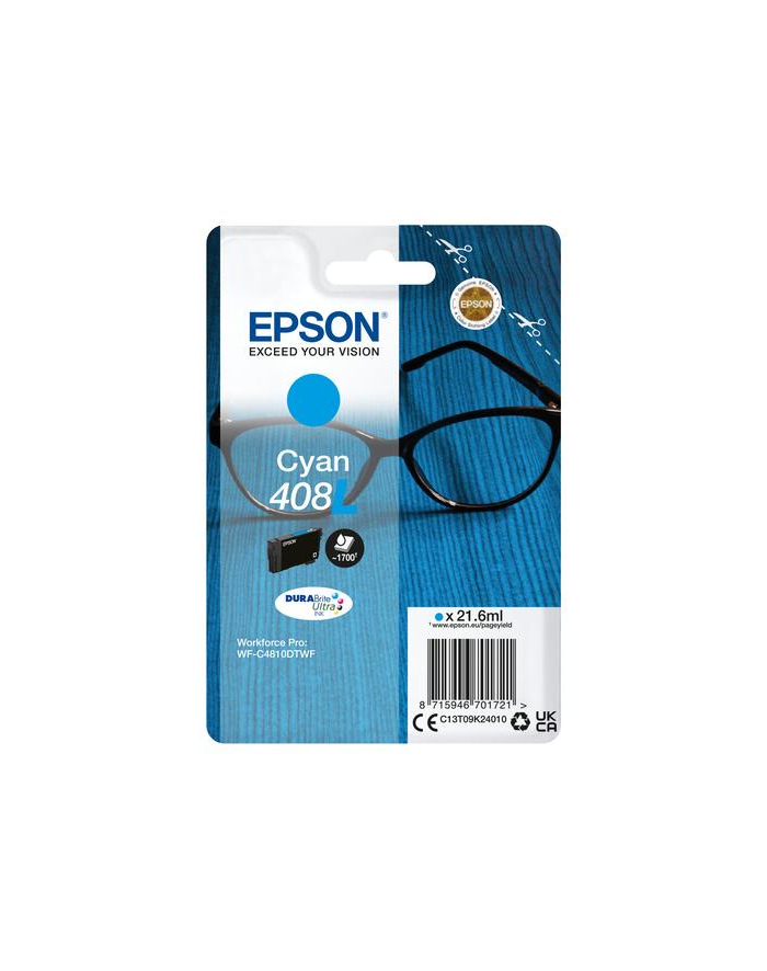 epson Tusz T09K2 408L DB do WF-C4810/4745 21.6ml, cyan główny