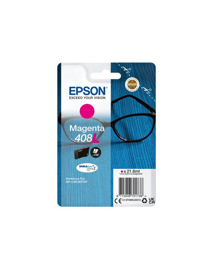 epson Tusz T09K3 408L DB do WF-C4810/4745 21.6ml, magenta główny