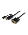 StarTech HD2VGAMM10 .com adapter kablowy 3 m VGA (D-Sub) HDMI + Micro USB Czarny - nr 11