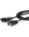 StarTech HD2VGAMM10 .com adapter kablowy 3 m VGA (D-Sub) HDMI + Micro USB Czarny - nr 30