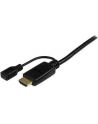 StarTech HD2VGAMM10 .com adapter kablowy 3 m VGA (D-Sub) HDMI + Micro USB Czarny - nr 32