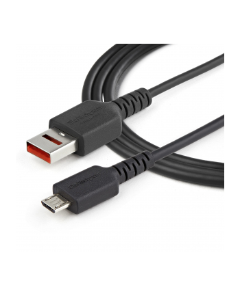 StarTech USBSCHAU1M .com kabel USB 1 m USB 2.0 USB A Micro-USB B Czarny