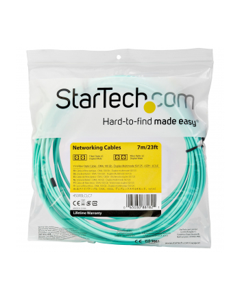 StarTech 450FBLCLC7 .com kabel optyczny 7 m LC OM4 Kolor Aqua