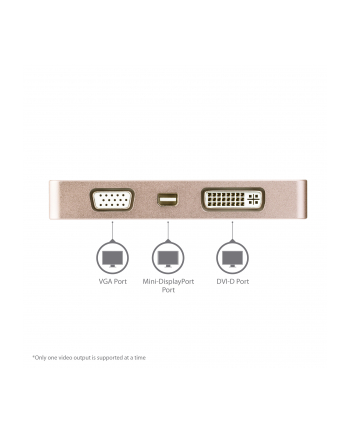 StarTech CDPVDHDMDPRG .com zewnętrzna karta graficzna usb 3840 x 2160 px Złoto różowe