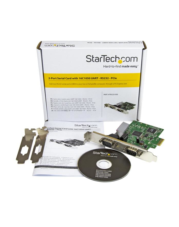 StarTech PEX2S1050 .com adapter Wewnętrzny Seryjny główny