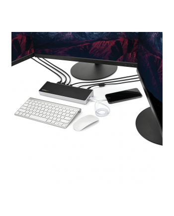 StarTech DK30CH2DEPUE .com stacja dokująca Przewodowa USB 3.2 Gen 1 (3.1 Gen 1) Type-C Czarny, Srebrny