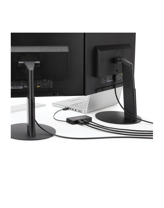 StarTech USBA2DPGB .com stacja dokująca Przewodowa USB 3.2 Gen 1 (3.1 Gen 1) Type-A Czarny główny