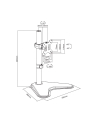 Newstar FPMA-D550SBLACK Neomounts by FPMA-D550S 81,3 cm (32') Wolnostojący Czarny - nr 55