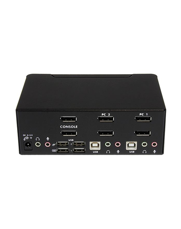 StarTech SV231DPDDUA2 .com przełącznik KVM Czarny główny