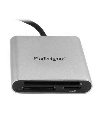 StarTech FCREADU3C .com czytnik kart USB 3.2 Gen 1 (3.1 Gen 1) Type-C Czarny, Srebrny