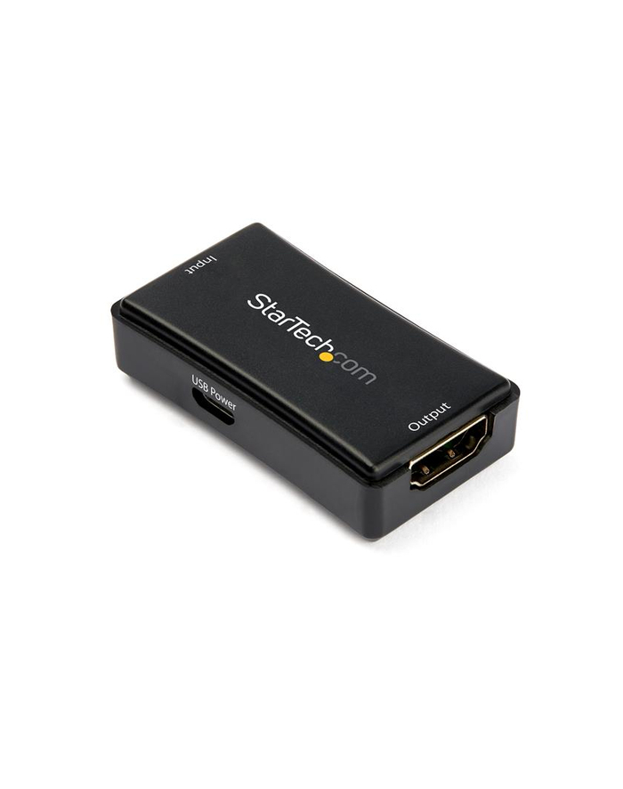 StarTech HDBOOST4K2 .com przedłużacz AV Wzmacniacz AV Czarny główny