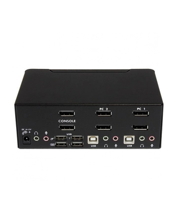 StarTech SV231DPDDUA2 .com przełącznik KVM Czarny