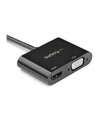 StarTech DP2VGAHD20 .com adapter kablowy DisplayPort HDMI + VGA (D-Sub) Czarny