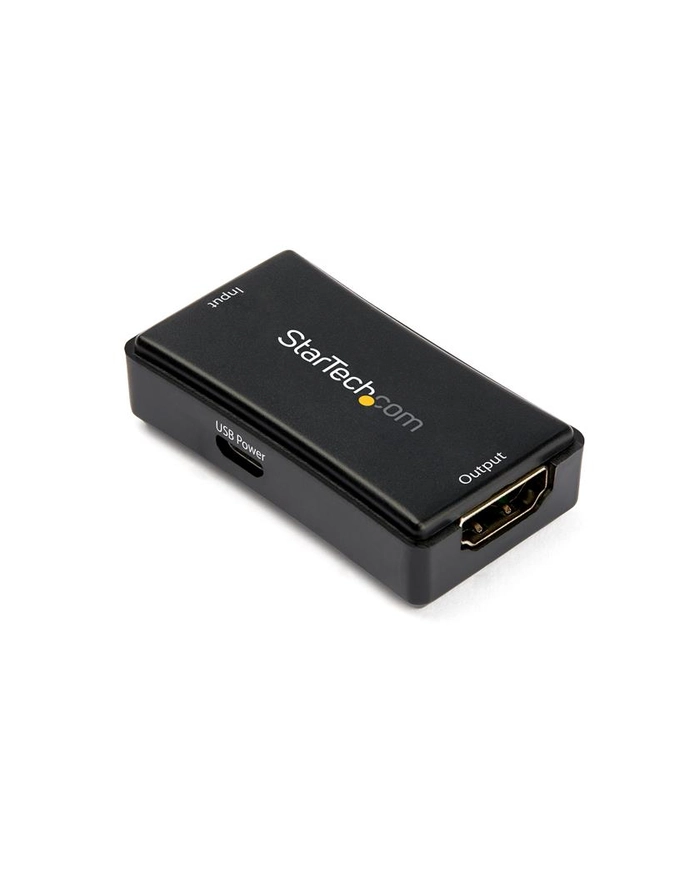StarTech HDBOOST4K2 .com przedłużacz AV Wzmacniacz AV Czarny główny