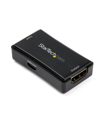 StarTech HDBOOST4K2 .com przedłużacz AV Wzmacniacz AV Czarny