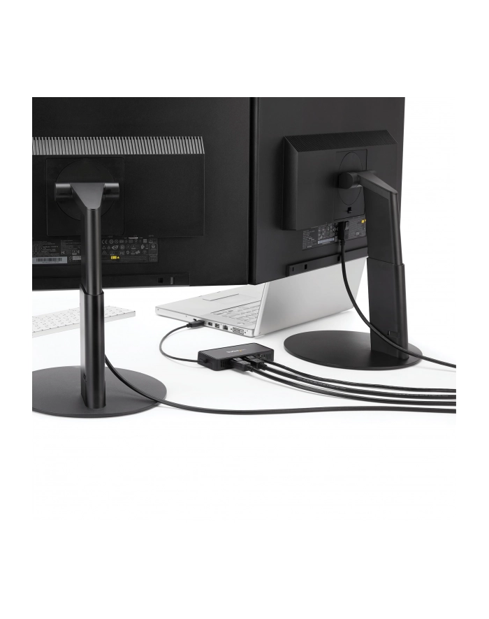 StarTech USBA2DPGB .com stacja dokująca Przewodowa USB 3.2 Gen 1 (3.1 Gen 1) Type-A Czarny główny