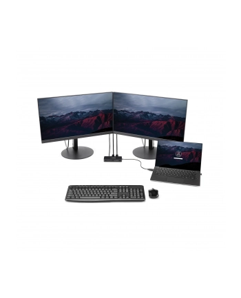 StarTech USBA2DPGB .com stacja dokująca Przewodowa USB 3.2 Gen 1 (3.1 Gen 1) Type-A Czarny