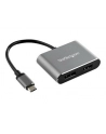 StarTech CDP2DPHD .com zewnętrzna karta graficzna usb 3840 x 2160 px Czarny, Szary - nr 2