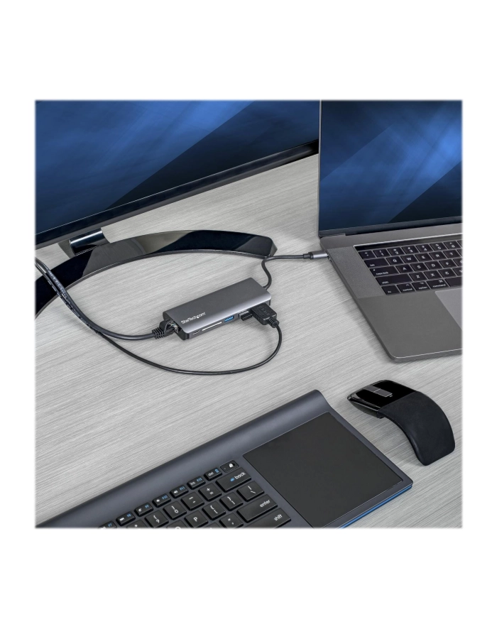 StarTech DKT30CSDHPD3 .com stacja dokująca Przewodowa USB 3.2 Gen 1 (3.1 Gen 1) Type-C Czarny, Szary główny