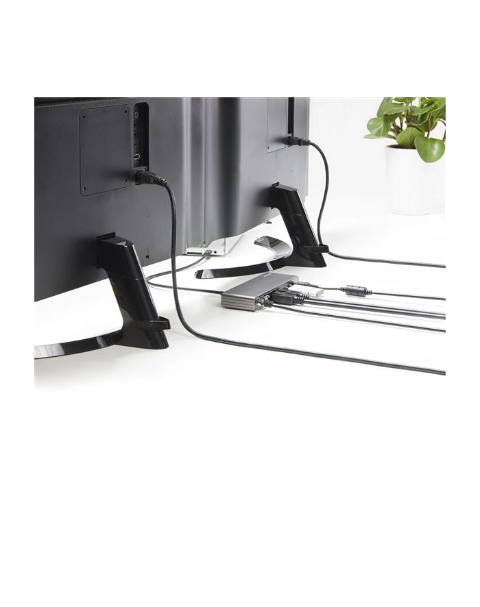 StarTech TB3DK2DHVUE .com stacja dokująca Przewodowa Thunderbolt 3 Szary główny