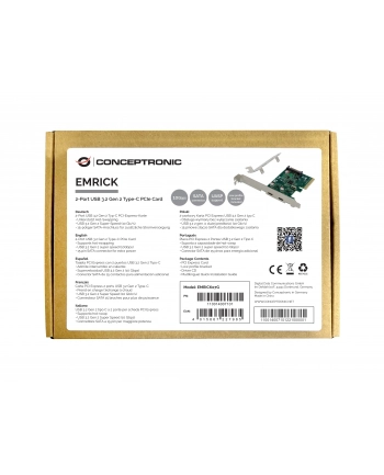 Conceptronic EMRICK07G adapter Wewnętrzny USB 3.2 Gen 2 (3.1 Gen 2) nr 2