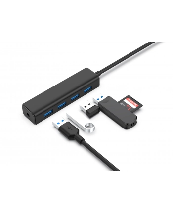 Conceptronic C4PUSB3 huby i koncentratory USB 3.2 Gen 1 (3.1 Gen 1) Type-A 5000 Mbit/s Czarny nr 2