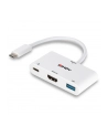 Lindy 43340 adapter kablowy 0,18 m HDMI + USB Type-A USB Type-C Biały - nr 25