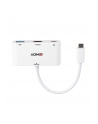 Lindy 43340 adapter kablowy 0,18 m HDMI + USB Type-A USB Type-C Biały - nr 34