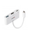 Lindy 43340 adapter kablowy 0,18 m HDMI + USB Type-A USB Type-C Biały - nr 5