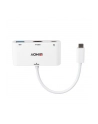 Lindy 43340 adapter kablowy 0,18 m HDMI + USB Type-A USB Type-C Biały - nr 6