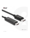 Club 3D CAC-1087 adapter kablowy 3 m DisplayPort HDMI - nr 23