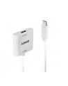 Lindy 43339 adapter kablowy 0,1 m USB Type-C HDMI Biały - nr 15