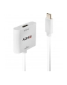 Lindy 43339 adapter kablowy 0,1 m USB Type-C HDMI Biały - nr 6