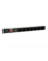 Equip 333309 rozdzielacz zasilania PDU 7 x gniazdo sieciowe 1U Czarny, Srebrny - nr 13