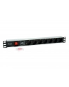 Equip 333309 rozdzielacz zasilania PDU 7 x gniazdo sieciowe 1U Czarny, Srebrny - nr 14