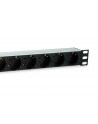 Equip 333309 rozdzielacz zasilania PDU 7 x gniazdo sieciowe 1U Czarny, Srebrny - nr 16