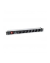 Equip 333309 rozdzielacz zasilania PDU 7 x gniazdo sieciowe 1U Czarny, Srebrny - nr 18