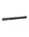 Equip 333309 rozdzielacz zasilania PDU 7 x gniazdo sieciowe 1U Czarny, Srebrny - nr 9